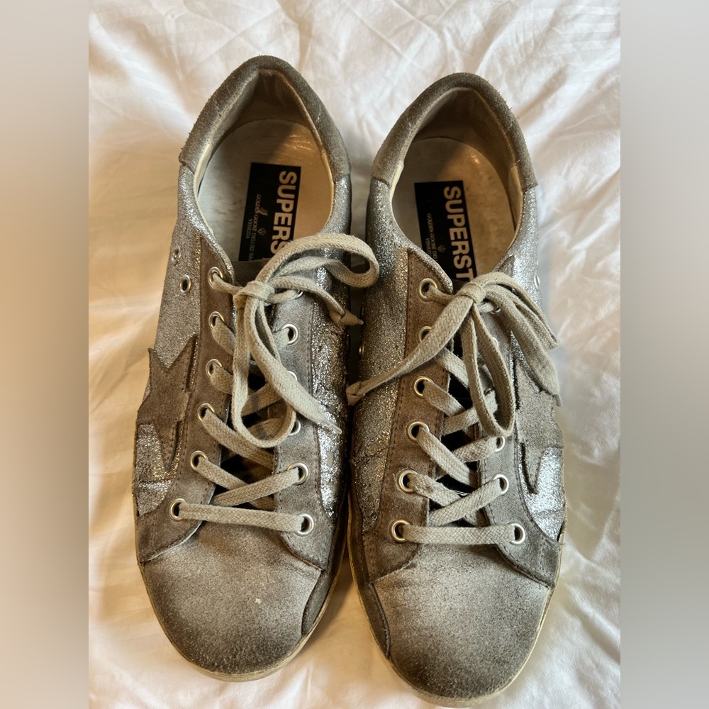 Golden Goose Glitter Suede Sneakers. AUTHENTIC size 41